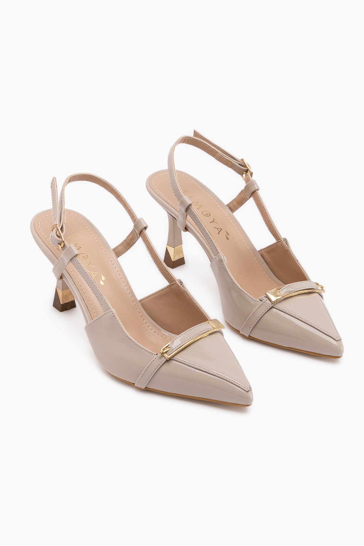 Renita Bej Tokalı Kadın Topuklu Ayakkabı