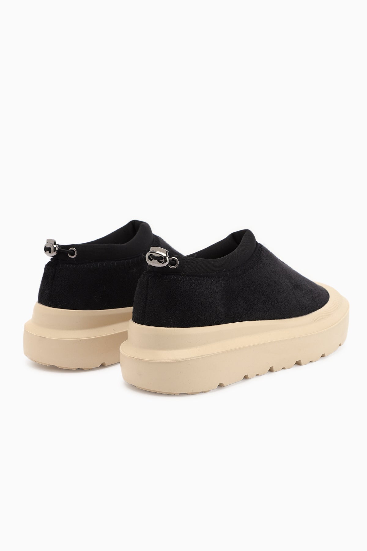 Katelyn Siyah Süet Kaplama Burunlu İçi Kürklü Ayakkabı
