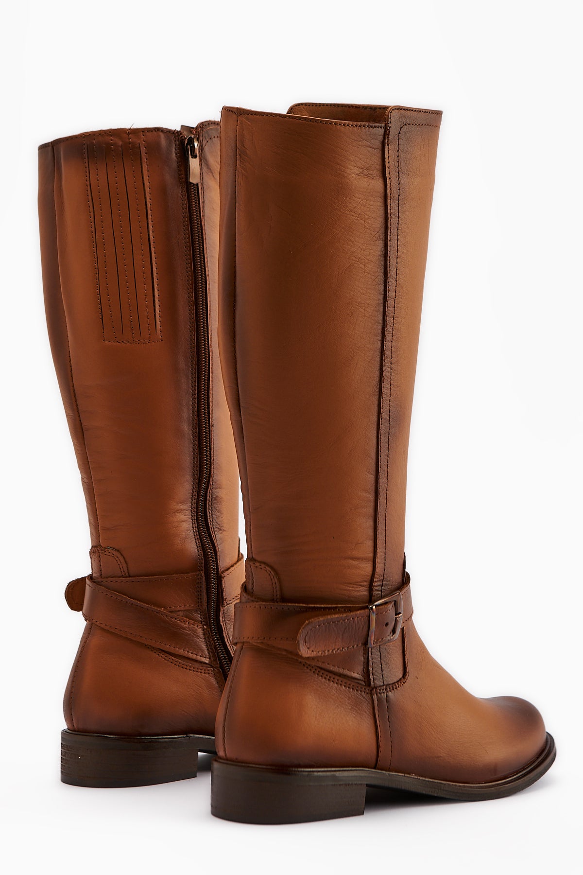 Marla Hakiki Deri Taba Kadın Çizme