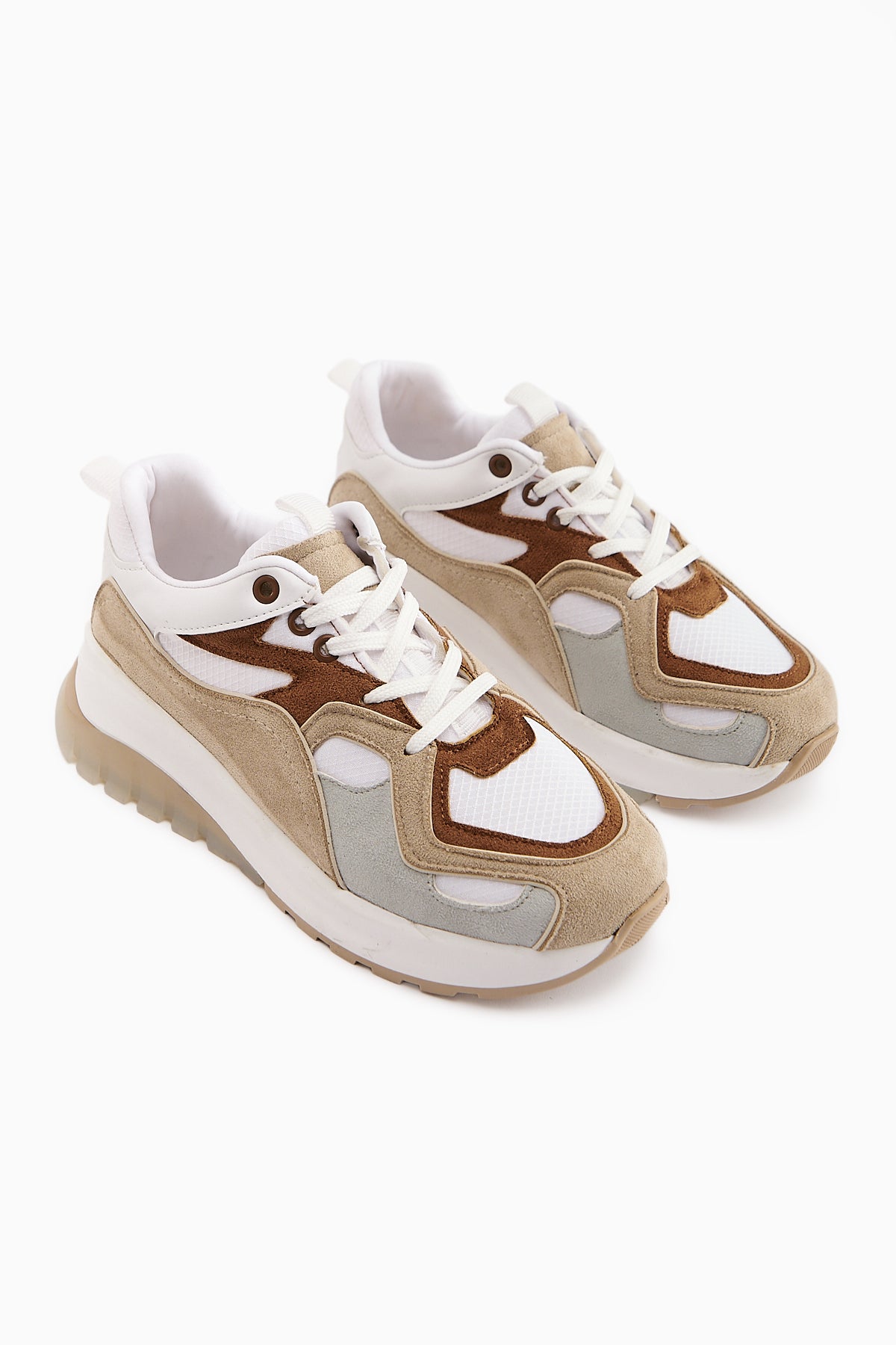 Klara Taba Süet Yüksek Tabanlı Kadın Sneaker