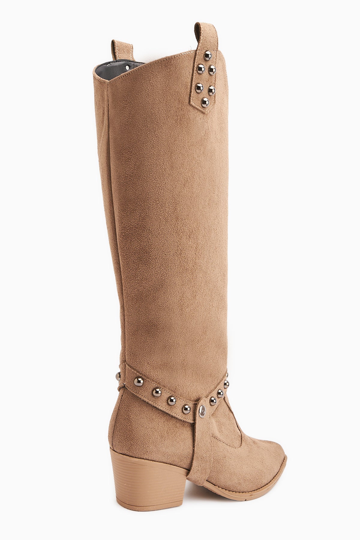 Caarina Vizon Süet Çıkarılabilir Konçlu Çizme-Bot