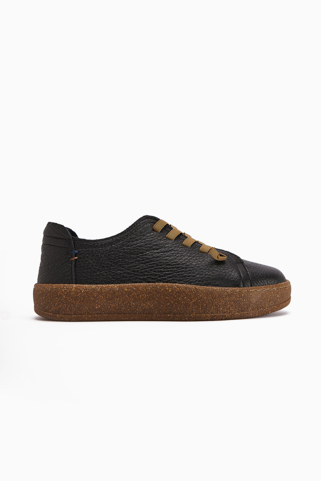 Judi Hakiki Deri Siyah Rahat Tabanlı Kadın Sneakers