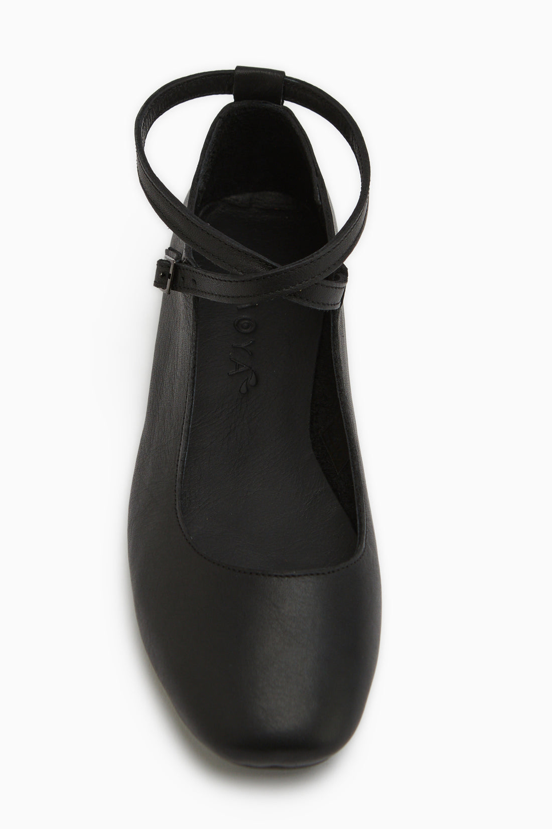 Ameli Hakiki Deri Siyah Çapraz Bantlı Babet