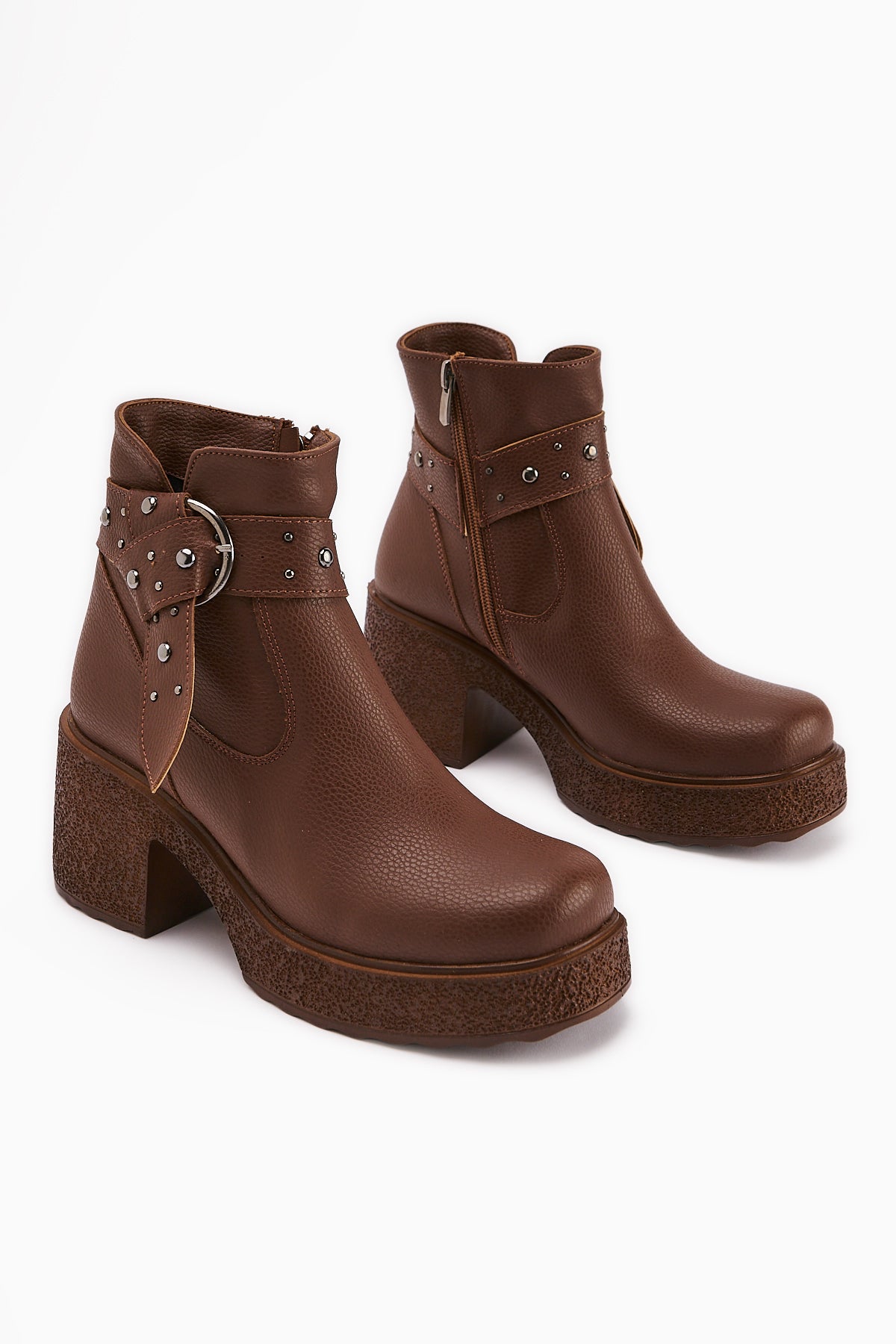 Maylin Taba Zımba Kemer Detaylı Bot