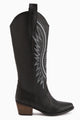 Hero Siyah Nakışlı Kovboy Çizme