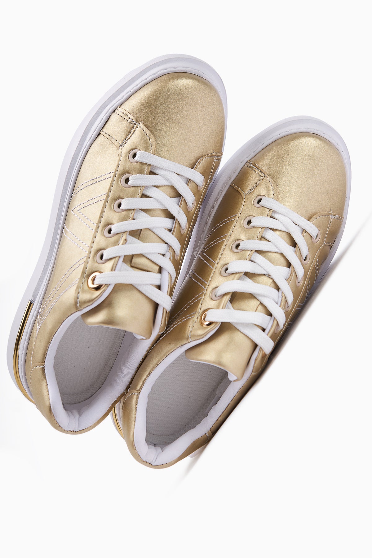 Anastazia Altın Topuk Detaylı Sneakers