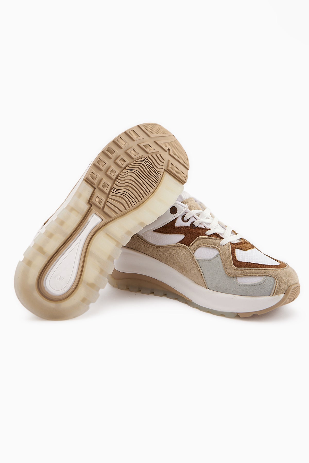 Klara Taba Süet Yüksek Tabanlı Kadın Sneaker