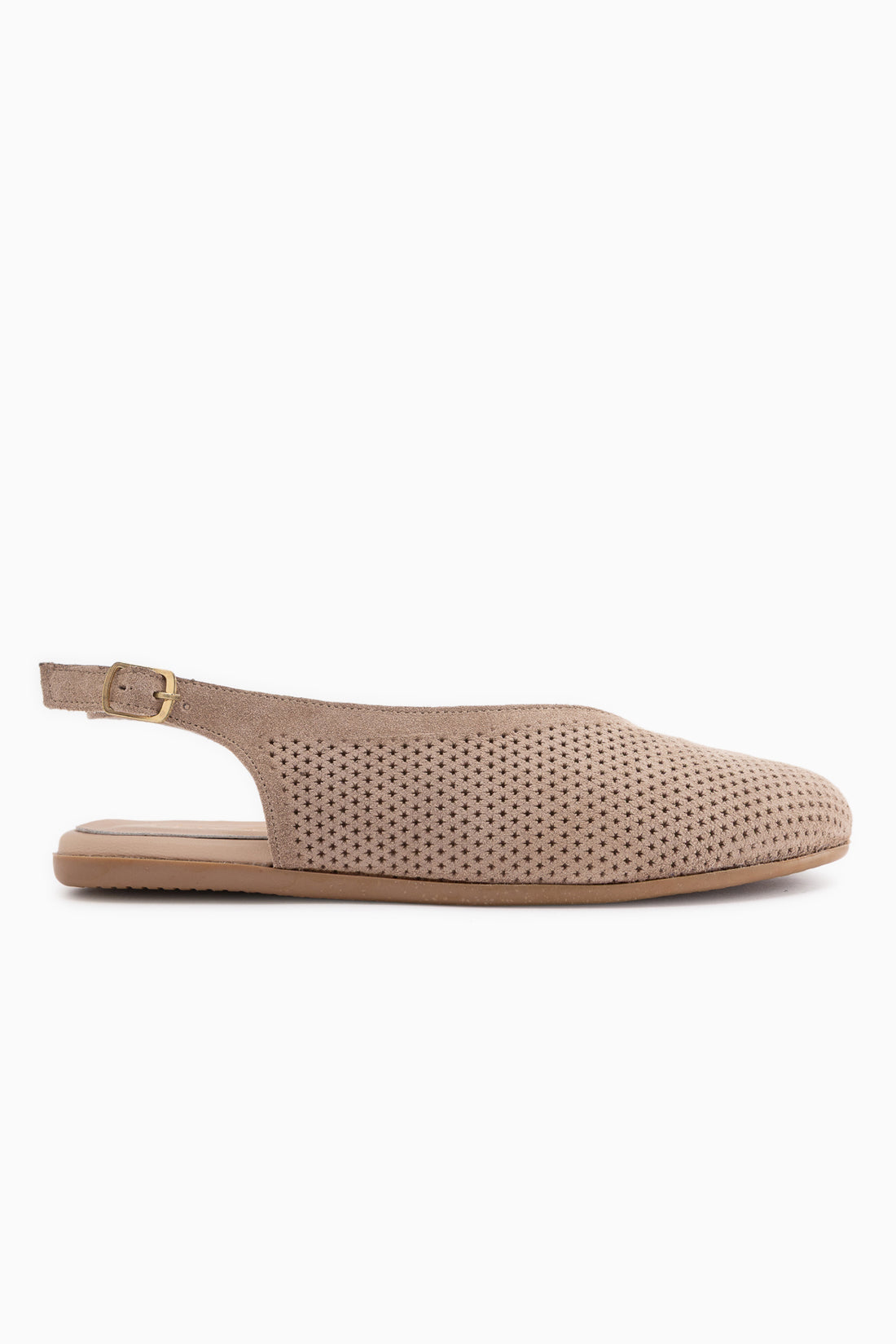 Avin Hakiki Deri Vizon Süet Kadın Slingback Babet