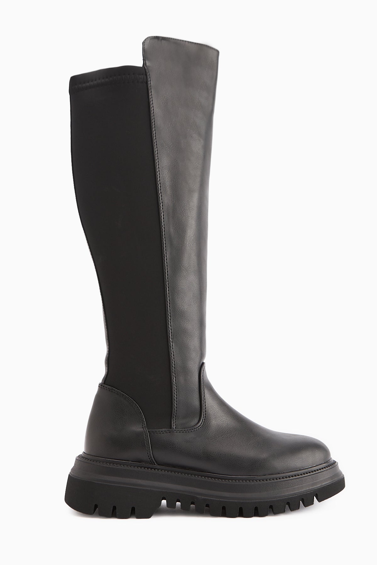 Latoya Siyah Streç Detaylı Çizme