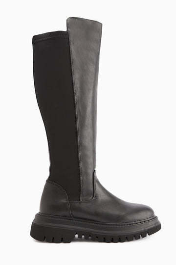 Latoya Siyah Streç Detaylı Çizme