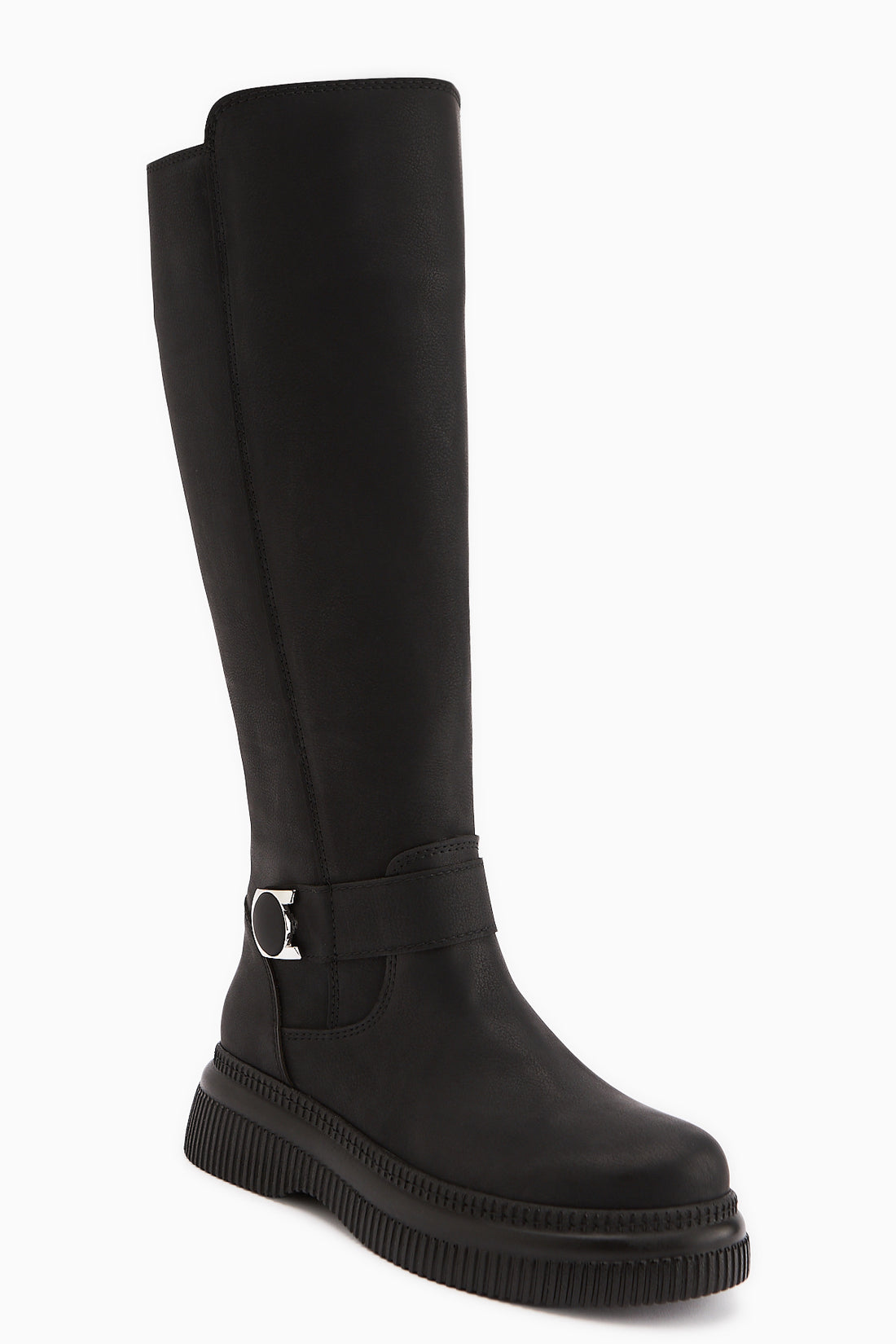 Juliah Siyah Toka Detaylı Fermuarlı Çizme