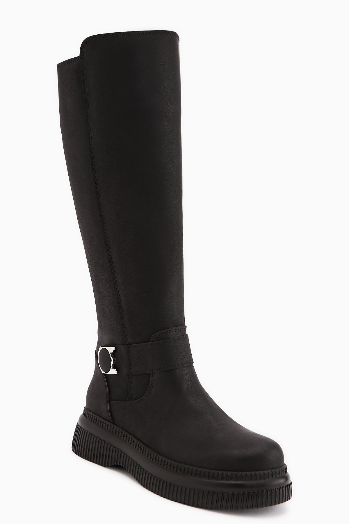 Juliah Siyah Toka Detaylı Fermuarlı Çizme