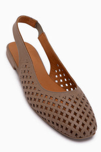 Monalis Hakiki Deri Vizon Lastikli Kadın Sandalet