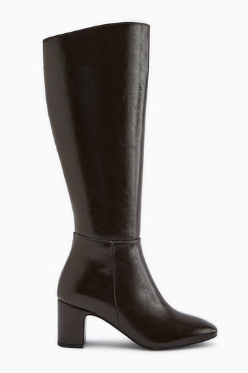 Larin Kahve Topuklu Kadın Çizme