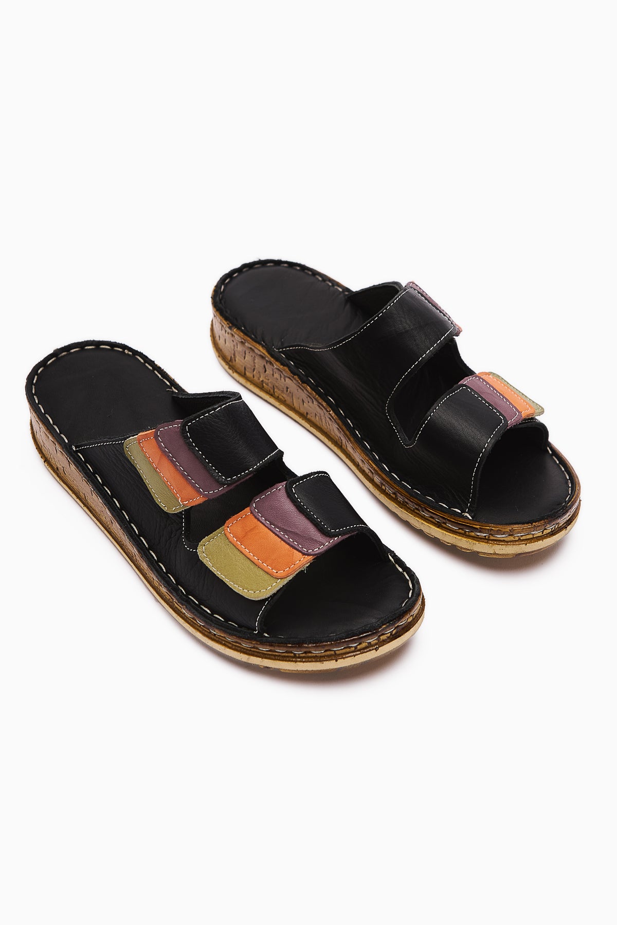 Hakiki Deri Kassid Siyah Comfort Terlik