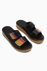 Hakiki Deri Kassid Siyah Comfort Terlik
