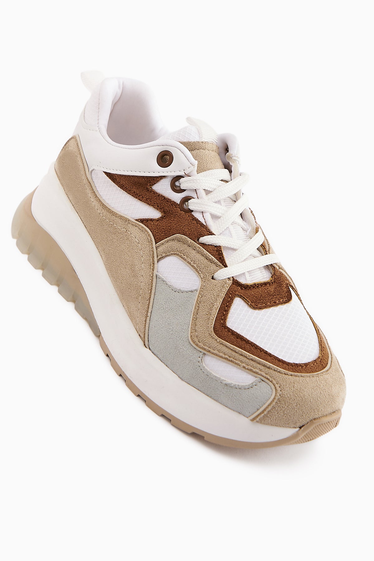 Klara Taba Süet Yüksek Tabanlı Kadın Sneaker