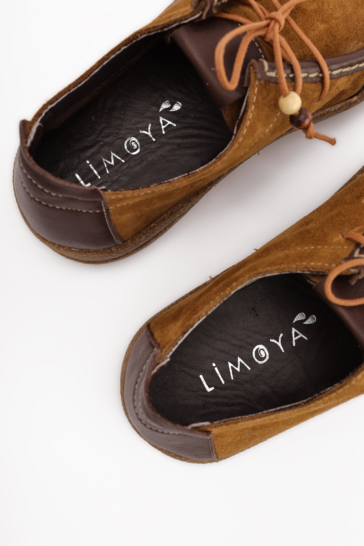 Polin Hakiki Deri Vizon Süet Bağcıklı Günlük Loafer Ayakkabı