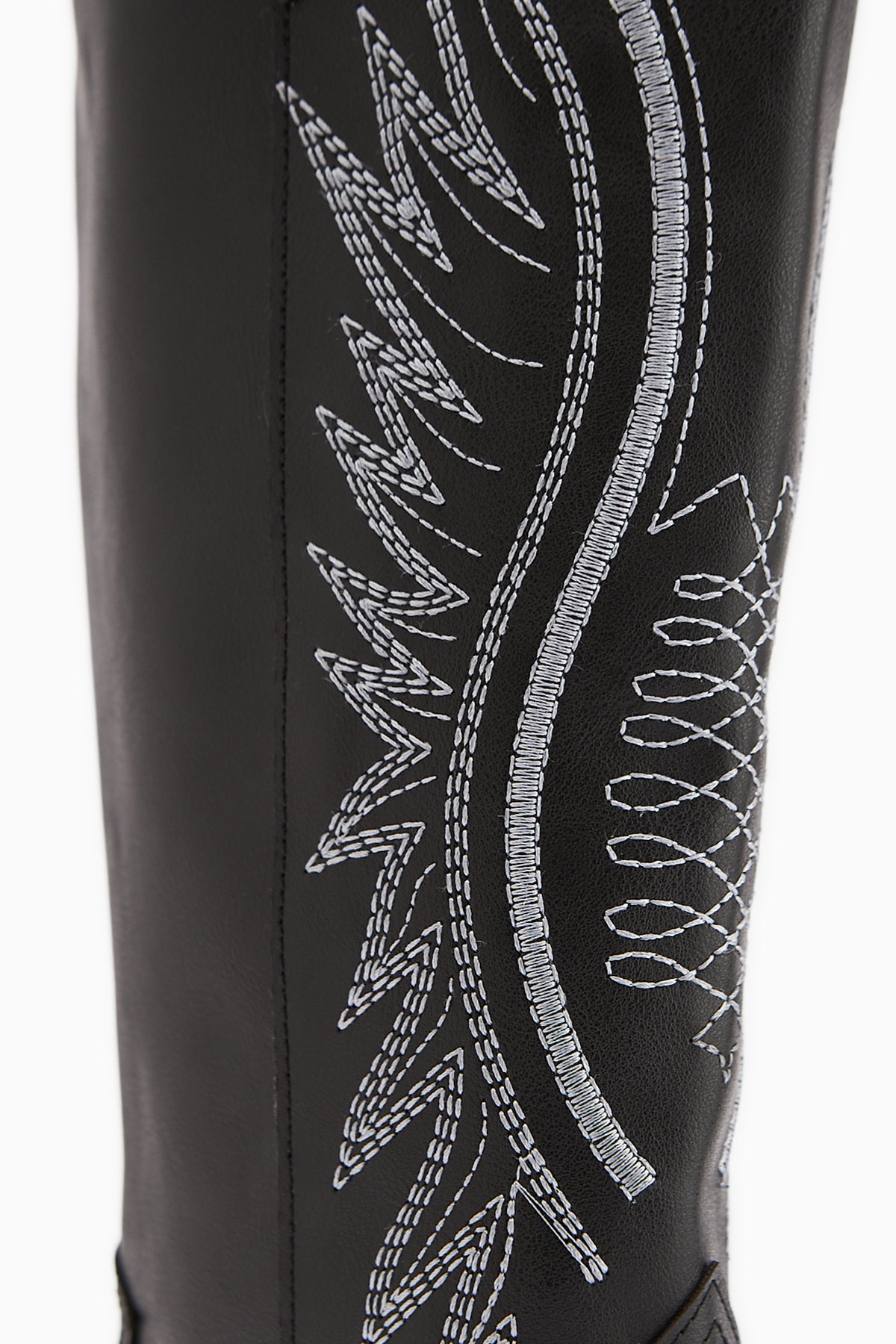 Hero Siyah Nakışlı Kovboy Çizme