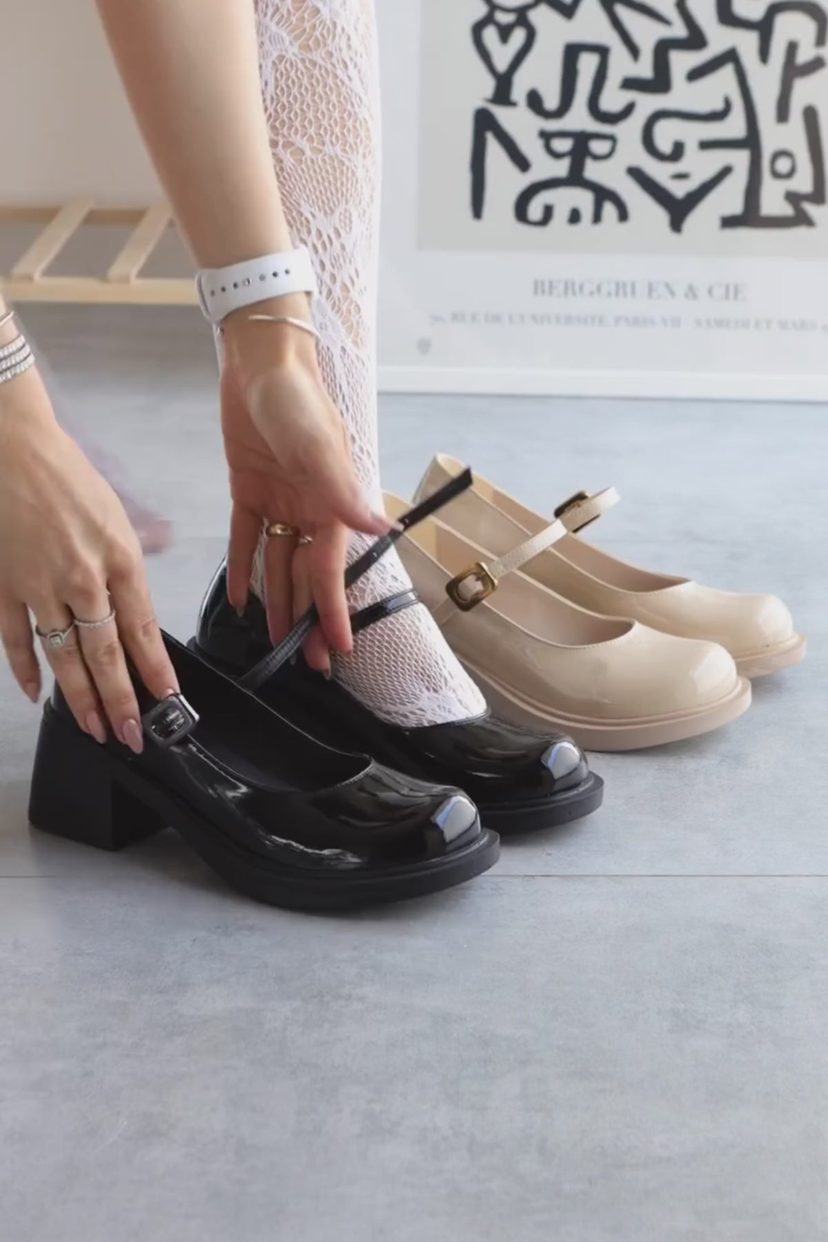 Mirka Bej Rugan Bantlı Kadın Loafer Ayakkabı