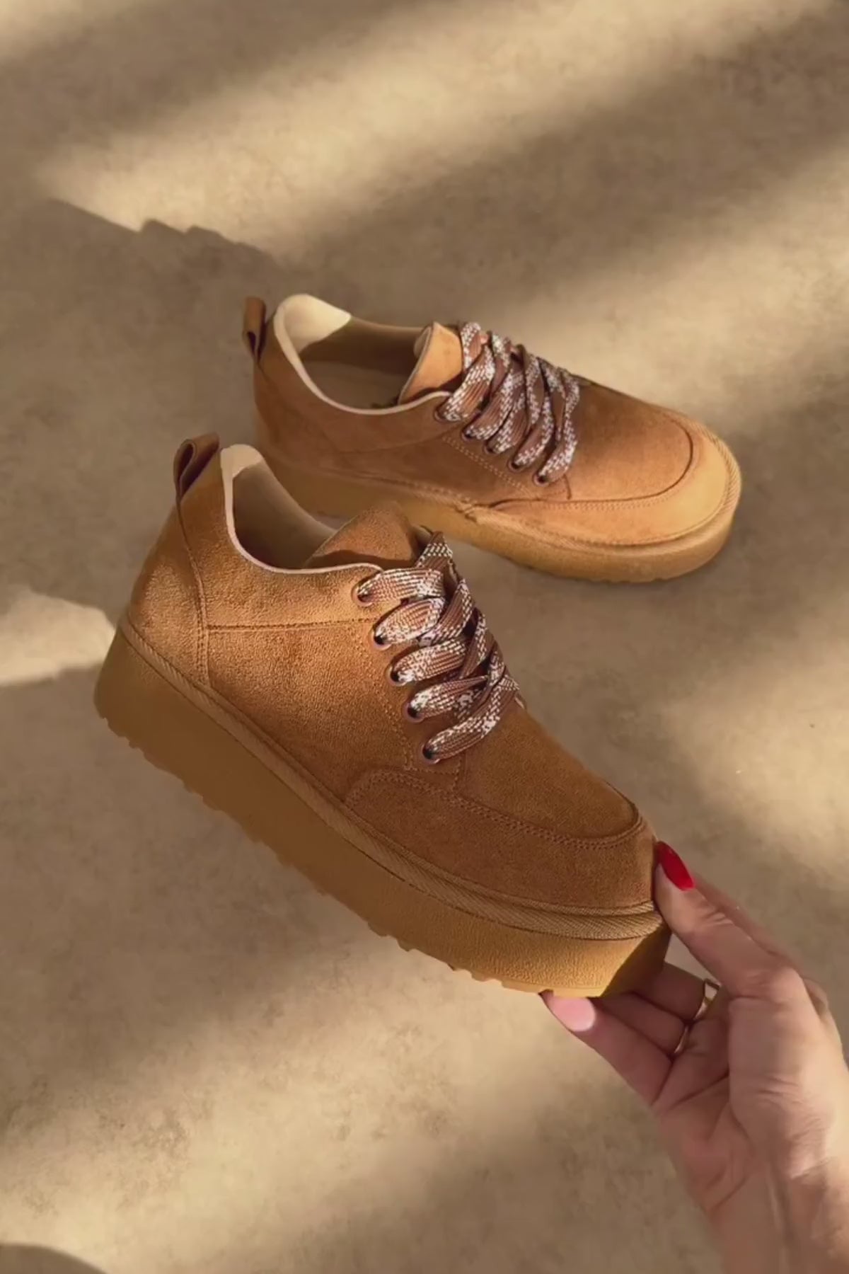 Edle Taba Süet Bağcıklı Kadın Bot