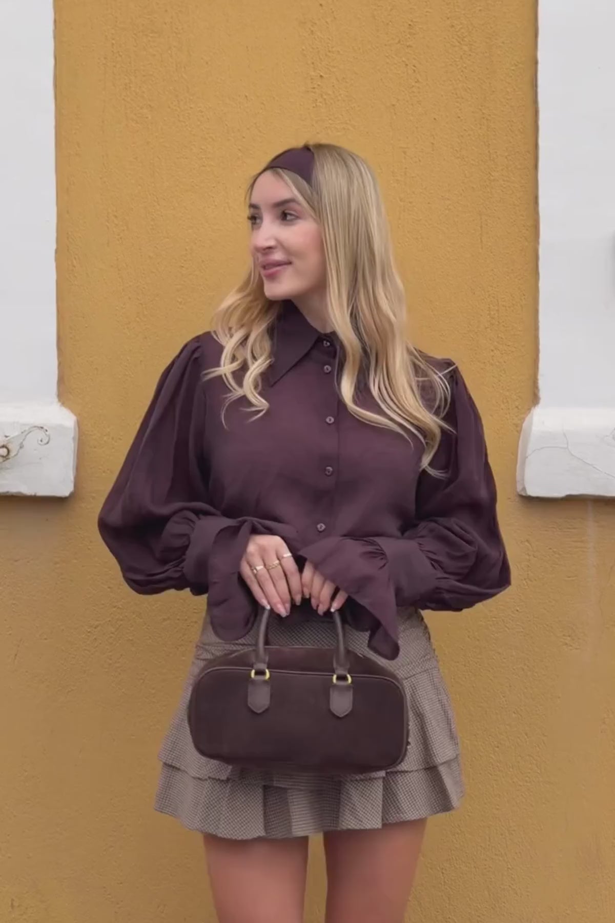 Rimaz Kahve Körüklü Uzun Sivri Topuklu Çizme