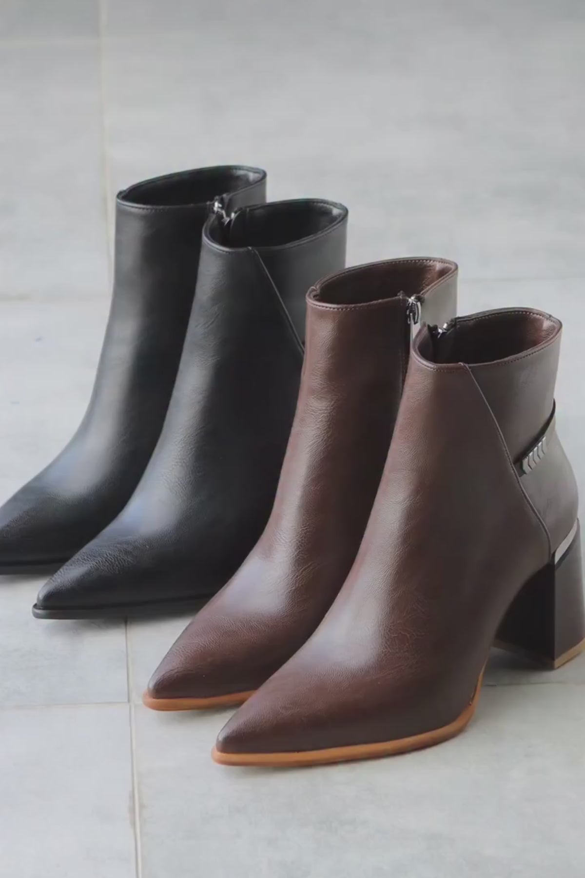 Lamia Kahve Toka Detaylı Topuklu Kadın Bot